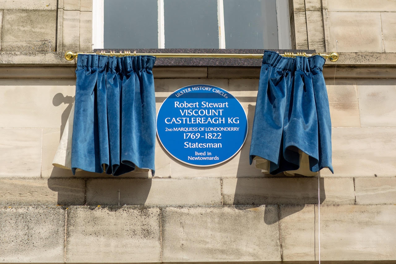 Featured image thumbnail for post Ulster History Circle Blue Plaque unveiled in tribute to Viscount Castlereagh KG